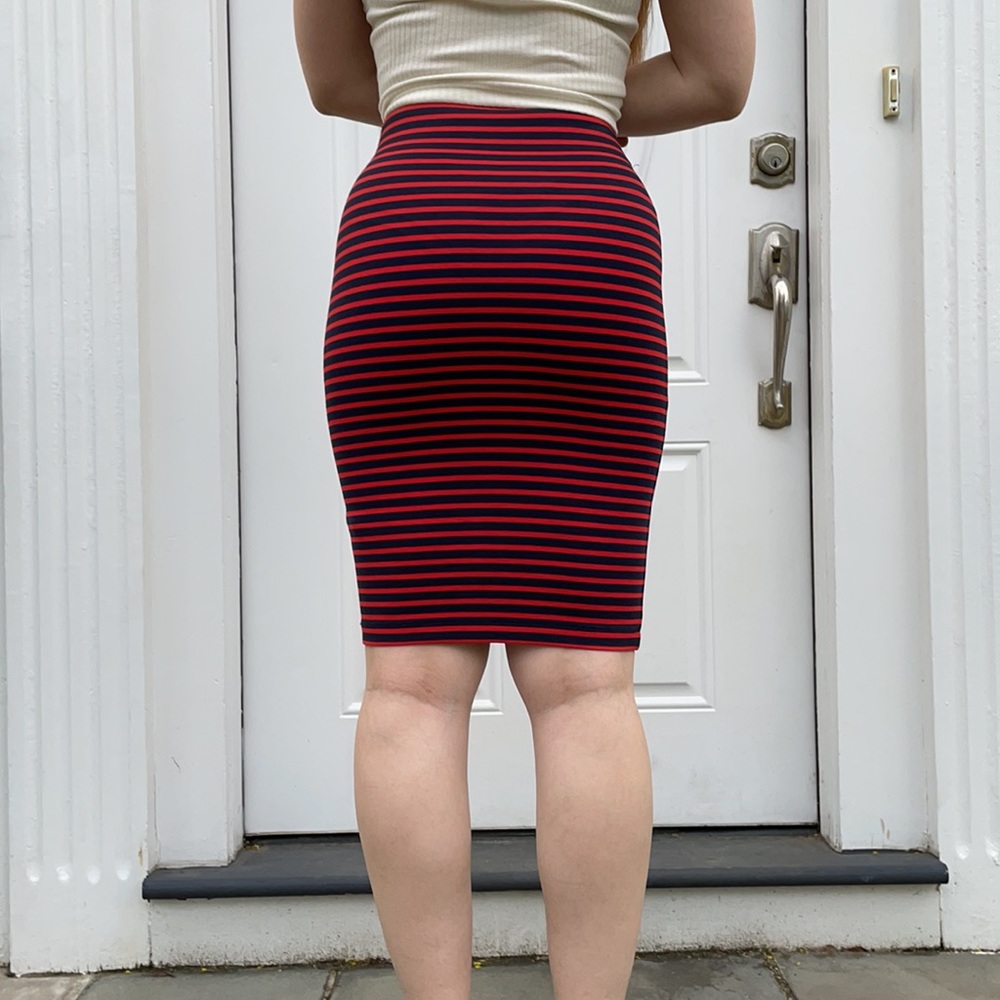 Madewell City skirt in Sailor Stripe - Picture 4 of 8